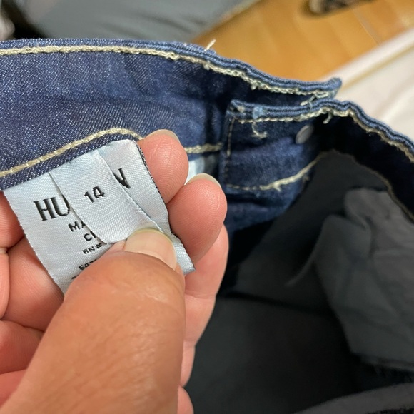 Hudson Jeans Dark Blue Kids Straight Leg Bottoms size 14 but runs size 10 - Picture 5 of 5